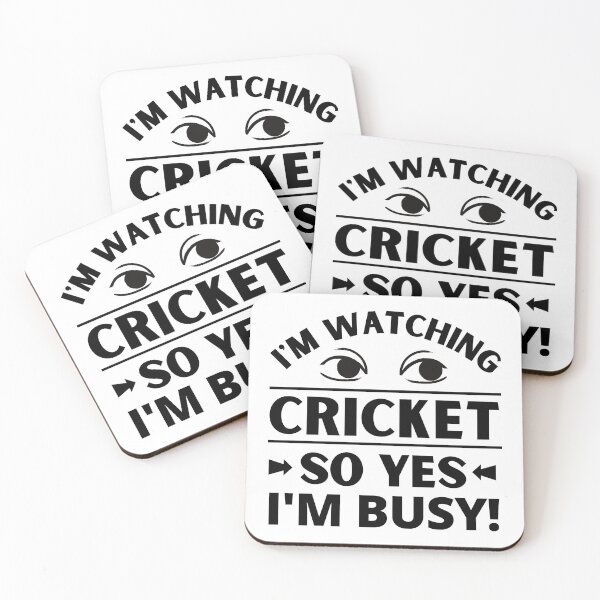 Item preview, I'm watching cricket so yes I'm busy designed and sold by TheGreenGoat.