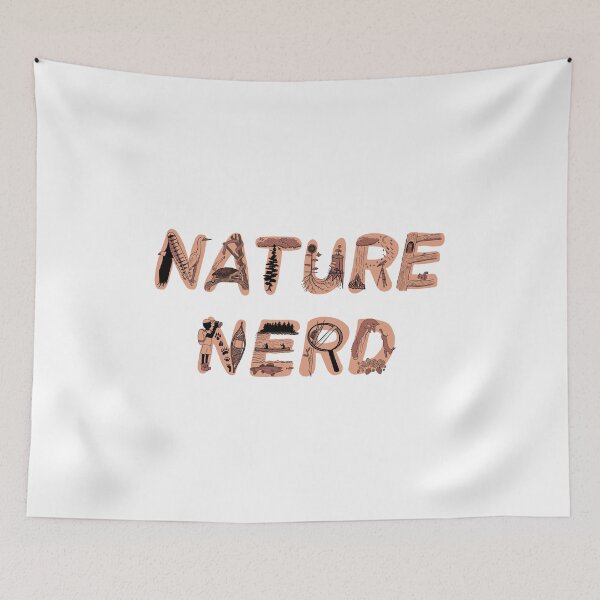 Item preview, Nature Nerd - Orange & White designed and sold by EcoElsa.