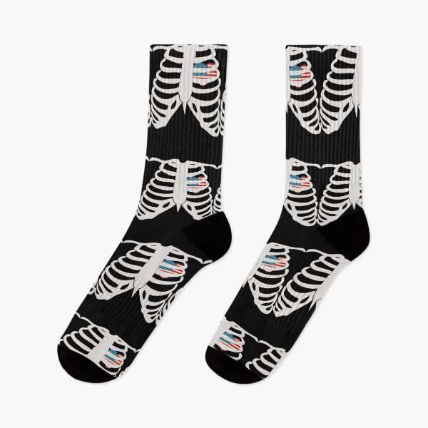 Item preview, American At Heart Skeleton Rib Cage Proud To Be An American designed and sold by Vibbin4Life33.