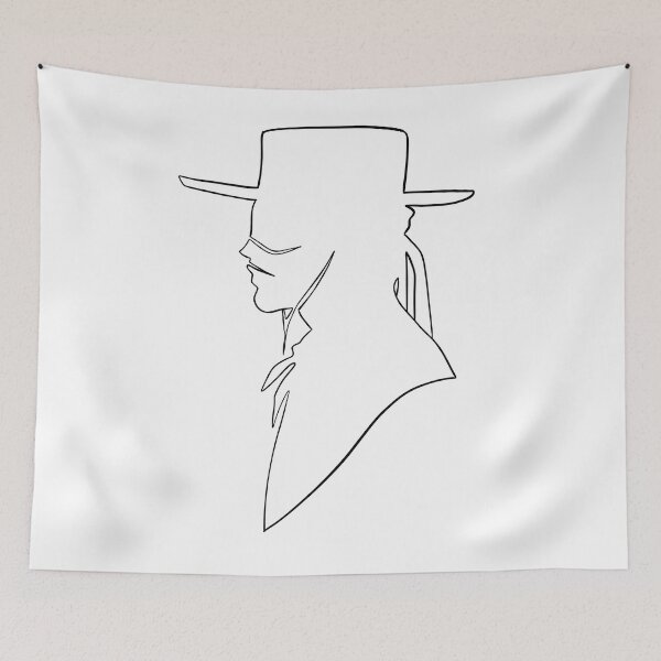 Item preview, Zorro line art design  designed and sold by PrintsEntmt.