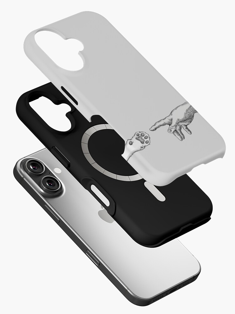Thumbnail 2 von 4, iPhone-Hülle, Die Erschaffung Adams … und seines Haustiers. designt und verkauft von YourPalKel.