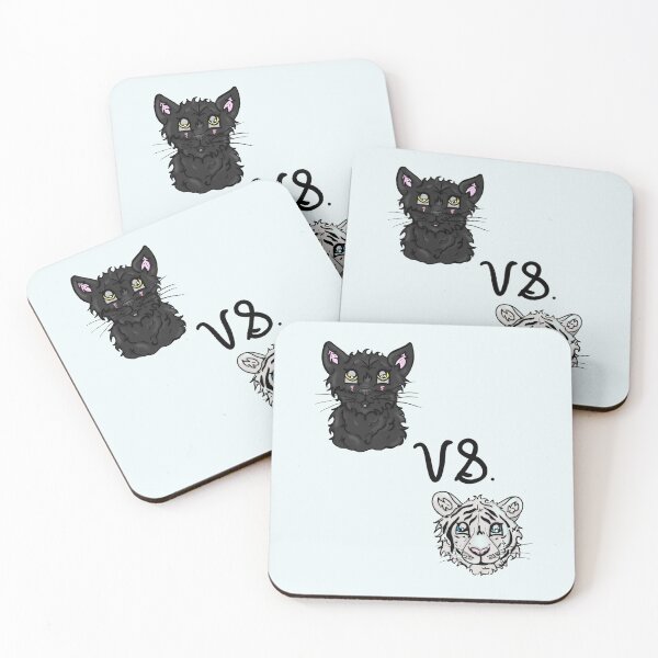 Item preview, Black Cat Vs. White Tiger designed and sold by BioLushGraphics.