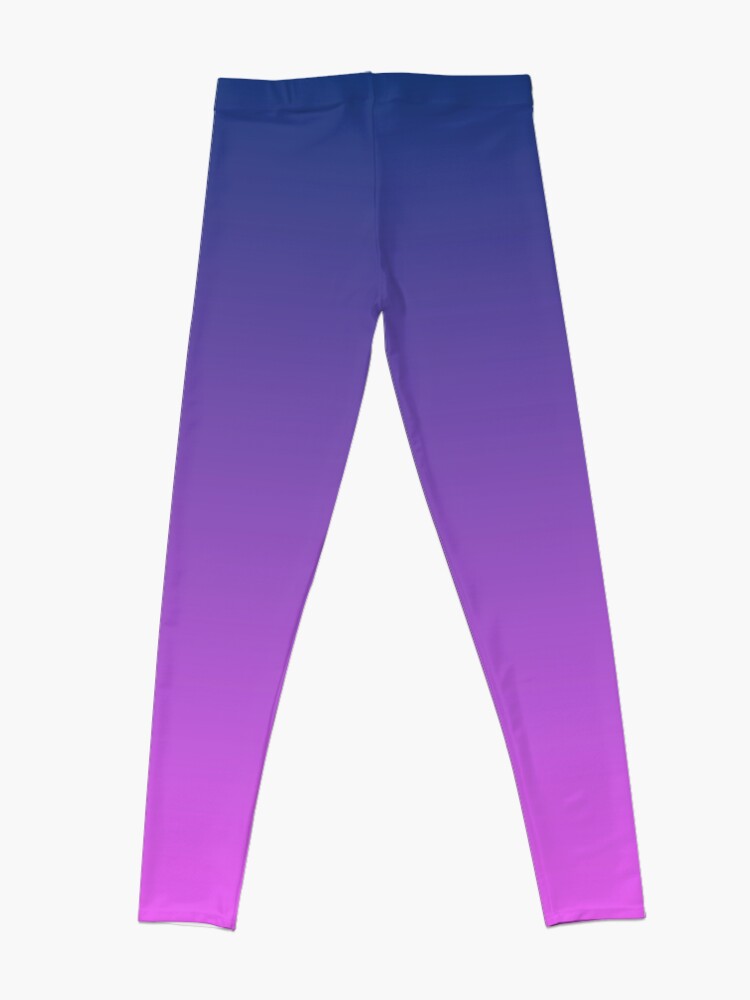Disover Two tone color plain blue and purple color || Plain gradient art by ADDUP. Leggings