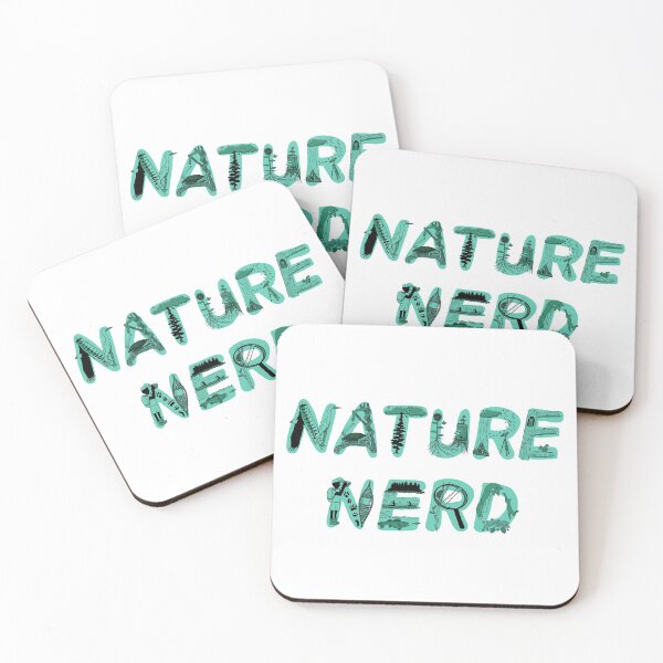 Item preview, Nature Nerd - Turquoise & White designed and sold by EcoElsa.