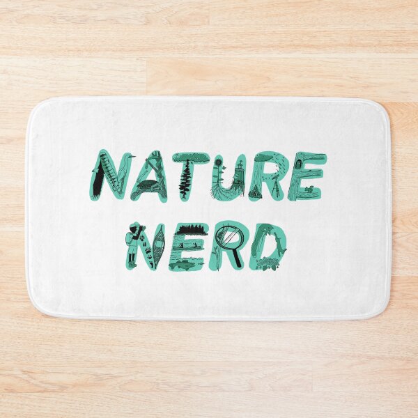 Item preview, Nature Nerd - Turquoise & White designed and sold by EcoElsa.