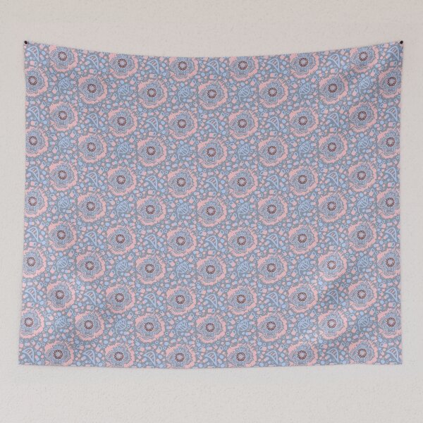Item preview, geometry  abstraction doodles  zigzags flowers designed and sold by vladislava antsiferova.