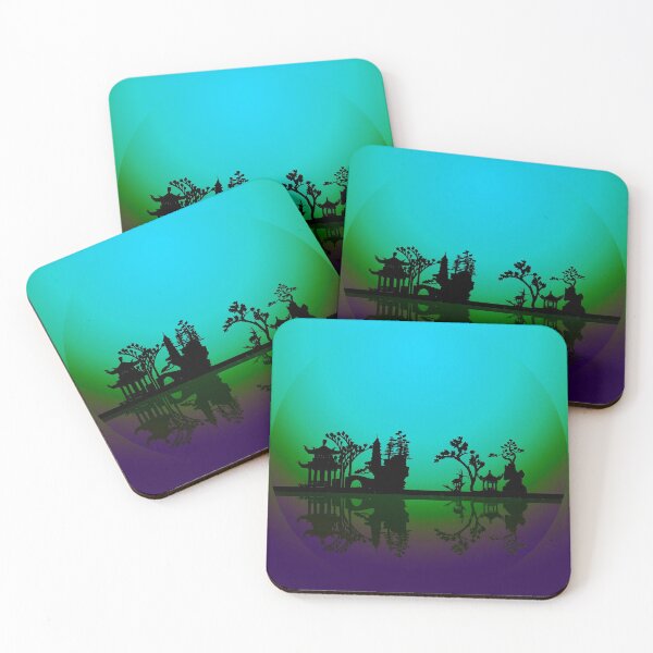 Item preview, Asian Night Silhouettes designed and sold by rolffimages.