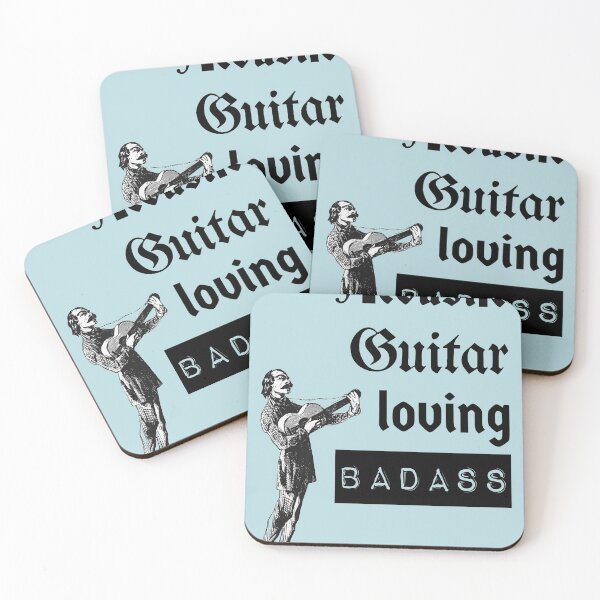 Item preview, Acoustic guitar loving badass designed and sold by Vividy.
