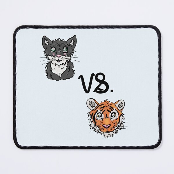 Item preview, Gray Cat Vs. Tiger designed and sold by BioLushGraphics.