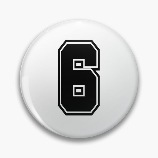 Item preview, 6 shirt number college style number designed and sold by GeogDesigns.