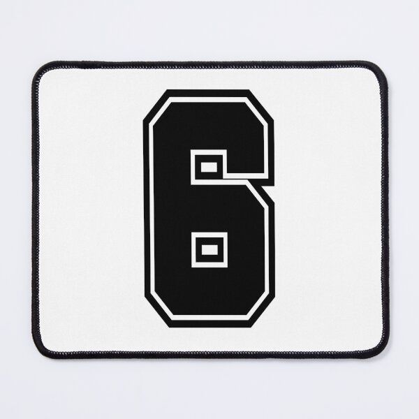 Item preview, 6 shirt number college style number designed and sold by GeogDesigns.