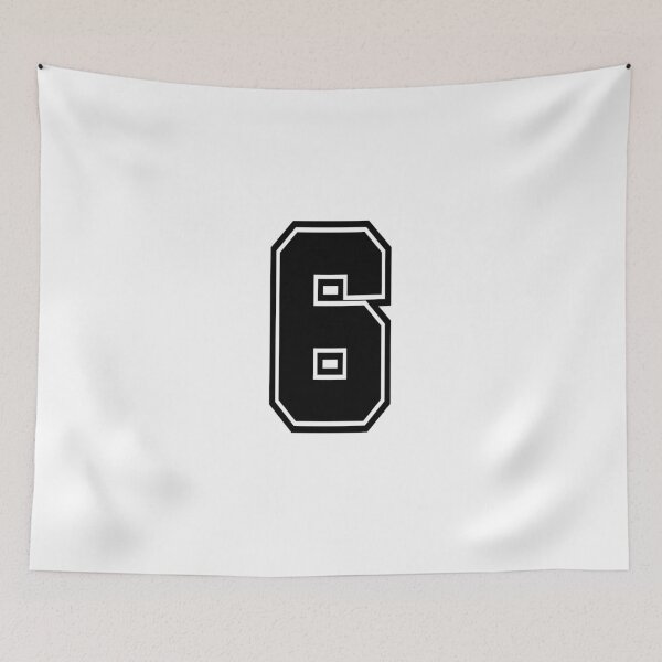 Item preview, 6 shirt number college style number designed and sold by GeogDesigns.