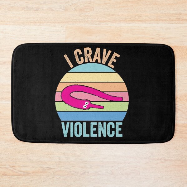 Item preview, Worm on a string - I crave violence  designed and sold by Oof Designs.