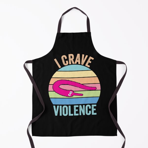 Item preview, Worm on a string - I crave violence  designed and sold by Oof Designs.