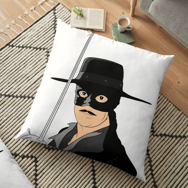 Zorro fan art design Floor Pillow