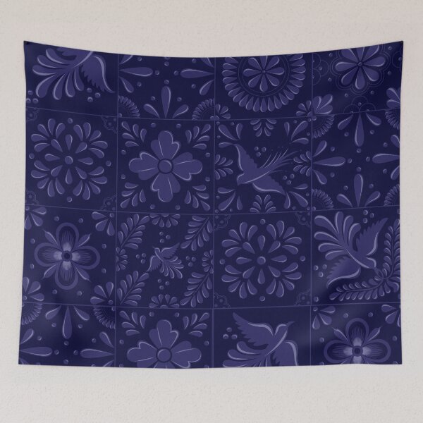 Item preview, Mexican Blue Talavera Tile Pattern by Akbaly designed and sold by Akbaly.