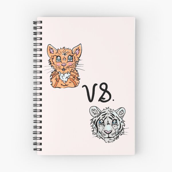 Item preview, Orange Cat Vs. White Tiger designed and sold by BioLushGraphics.