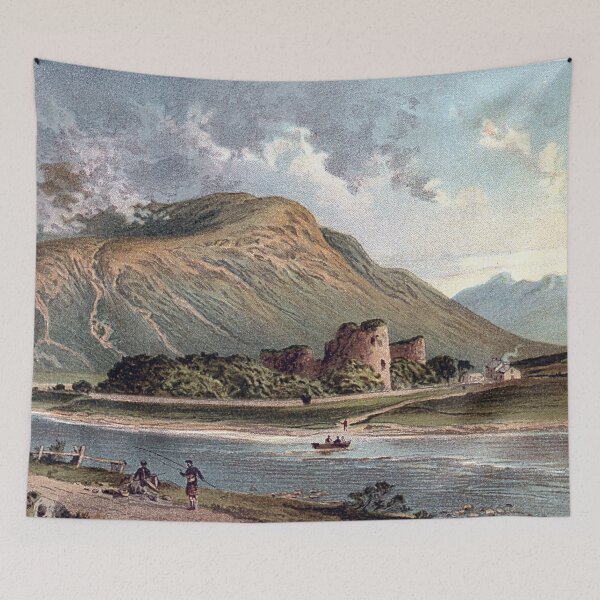 Item preview, Vintage Illustration of Old Inverlochy Castle, Fort William designed and sold by yourscotland.