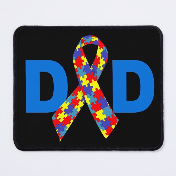 Item preview, Dad Autism Awareness Ribbon designed and sold by AnJAutismWorld.