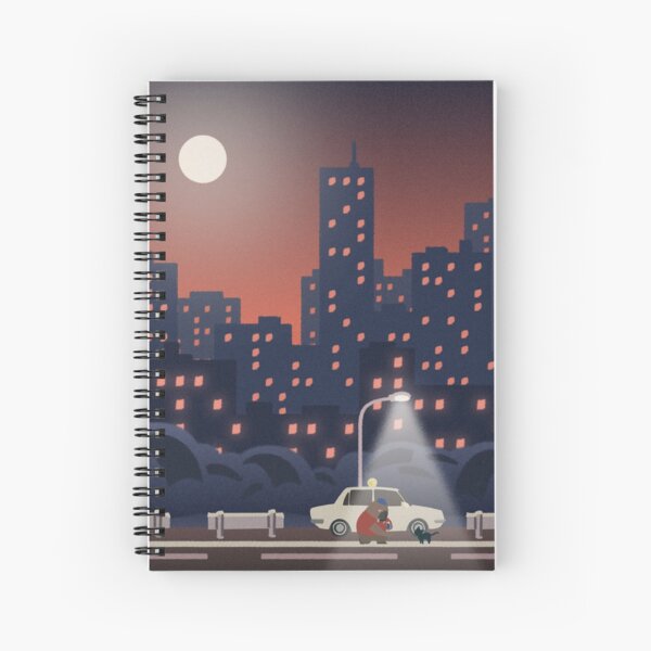 Nightly Encounter in the City Spiral Notebook