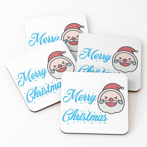 Item preview, Merry Christmas Yellow Santa - Smiling Emoticon designed and sold by Sick Creativity.