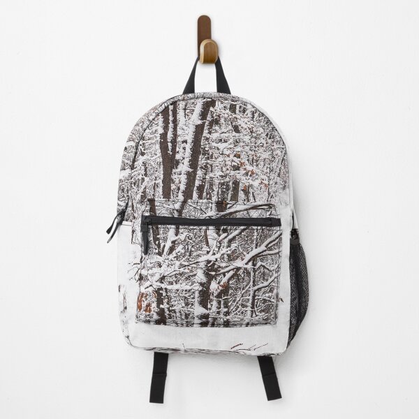 Item preview, Forest track under snow during winter holidays designed and sold by mhailittlearts.