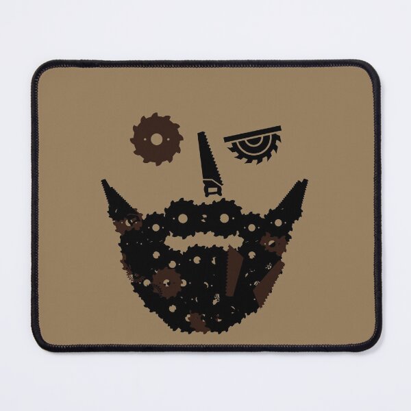 Item preview, Bearded Carpenter | Sawblade shilouette designed and sold by stuff-n-stuff.