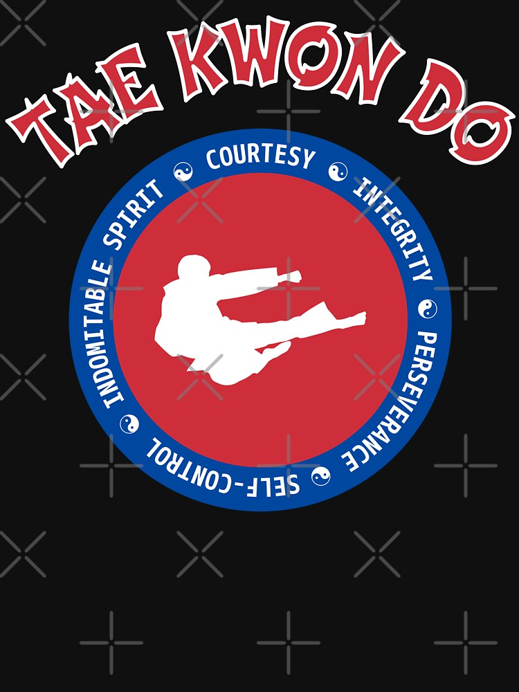 TAE KWON DO - 5 Tenets of Taekwondo Circular Design by geeksta