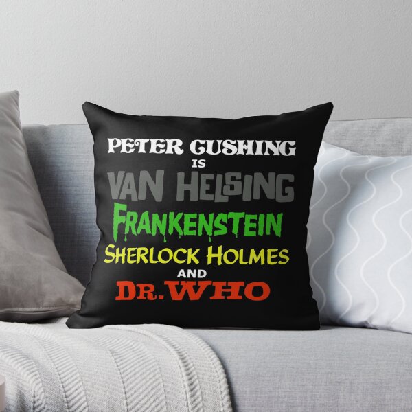 The Peter Cushing Cushion Throw Pillow for Sale by Daily Dalek