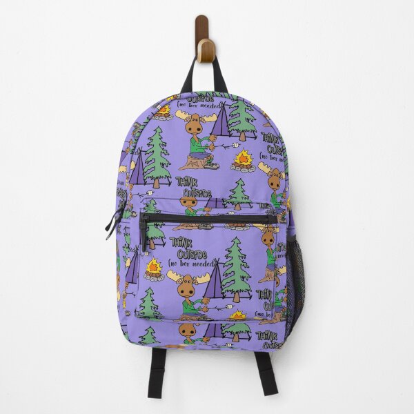 Item preview, Funny Moose Camping Think outside Pun designed and sold by Nature's Fancy.