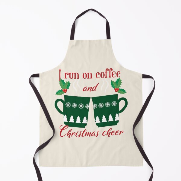 Item preview, I run on coffee and Christmas cheer - funny Christmas quotes - funny Christmas designed and sold by Alice-Elgawi.