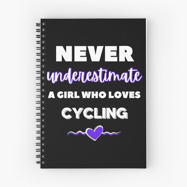 Item preview, Never underestimate a girl who loves cycling designed and sold by TheGreenGoat.