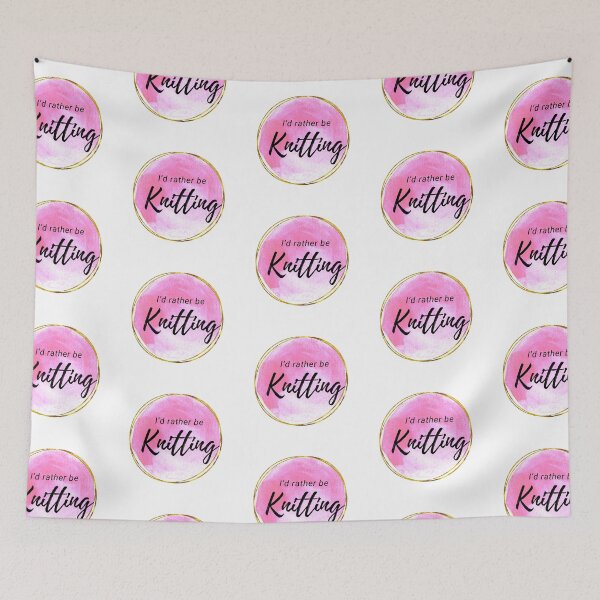 Item preview, I’d rather be Knitting designed and sold by shyflamingo.