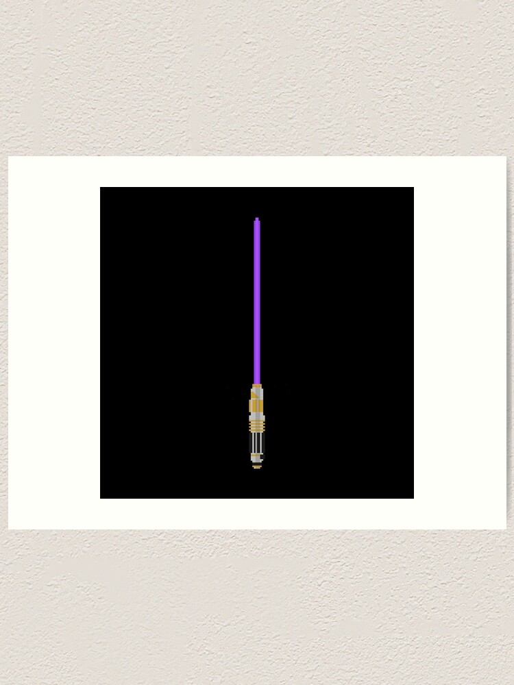 "Mace Windu's lightsaber pixel art" Art Print for Sale by apophiss