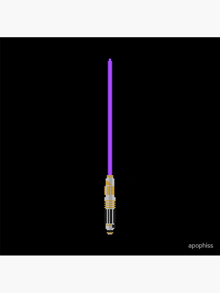 "Mace Windu's lightsaber pixel art" Sticker for Sale by apophiss