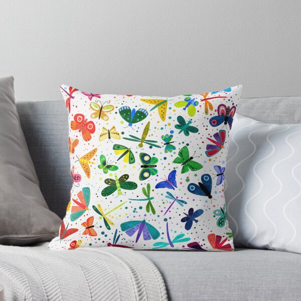 Item preview, Rainbow Watercolor Butterflies Pattern designed and sold by SamAnnDesigns.