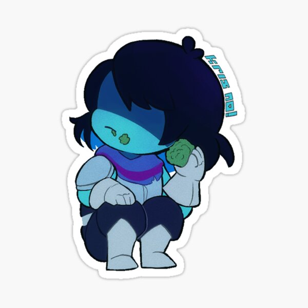  Deltarune Kawaii Kris Vinyl Sticker Laptop Decal Waterproof 5  : Automotive