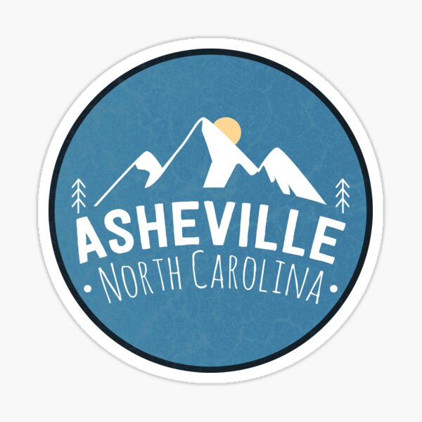 "Asheville North Carolina Mountains" Sticker for Sale by