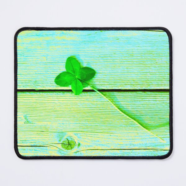 Item preview, St Patricks day four leaf clover turquoise designed and sold by Marilena Strambu.