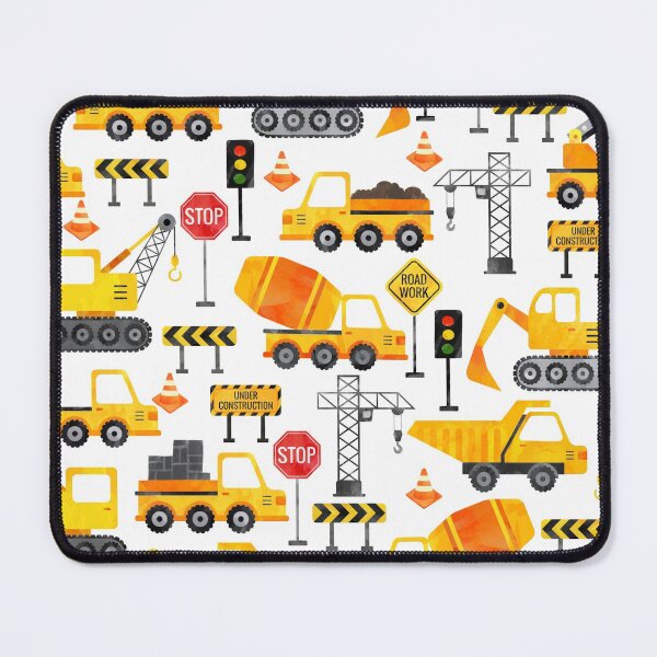 Item preview, Road Work Watercolor Construction Vehicles  designed and sold by SamAnnDesigns.