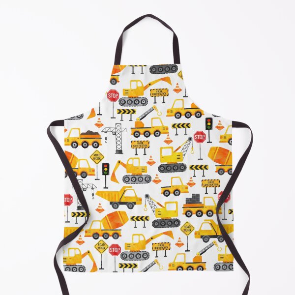 Item preview, Road Work Watercolor Construction Vehicles designed and sold by SamAnnDesigns.