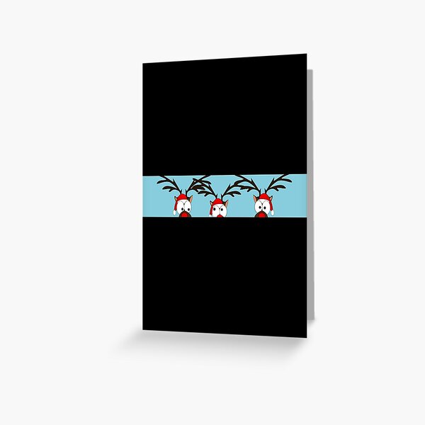 Reindeer Rudolph and friends Greeting Card