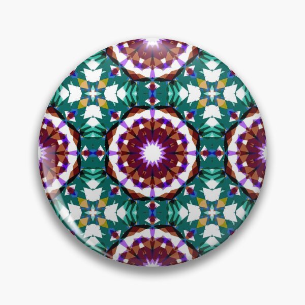 Item preview, Green Blue Purple Brown White Autumn Fall Tropical Pattern - Retro Seventies Countryside Cottage Inspired Art designed and sold by PatternPerfect.