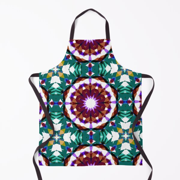 Item preview, Green Blue Purple Brown White Autumn Fall Tropical Pattern - Retro Seventies Countryside Cottage Inspired Art designed and sold by PatternPerfect.