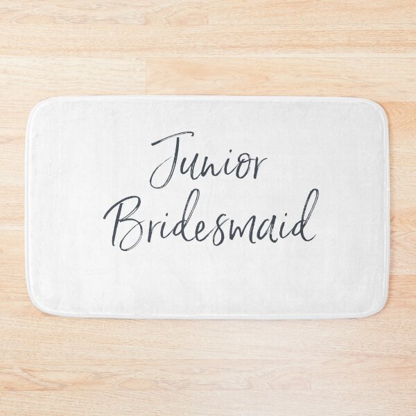 Item preview, Junior Bridesmaid - contemporary handwriting - in kids sizes too designed and sold by hardscuffle.