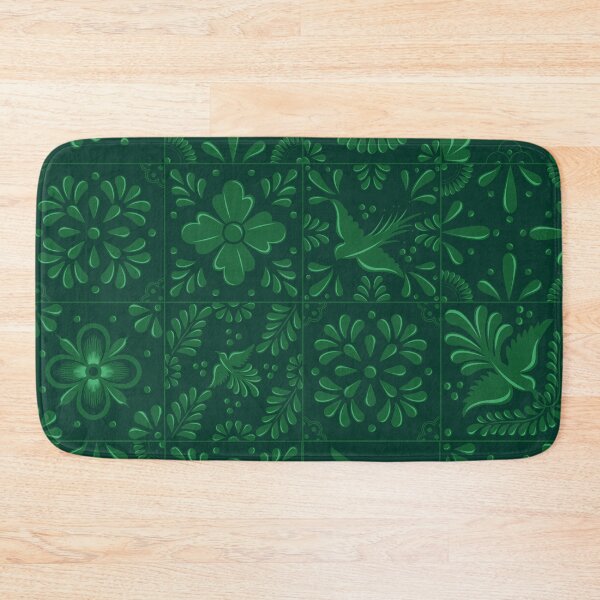 Item preview, Mexican Green Talavera Tile Pattern by Akbaly designed and sold by Akbaly.