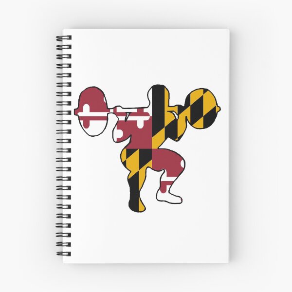 Item preview, Weightlifter Maryland Flag designed and sold by VickyGood.