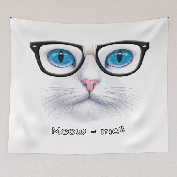 Item preview, Nerd Cat - Meow = mc² designed and sold by AlDesignArt.