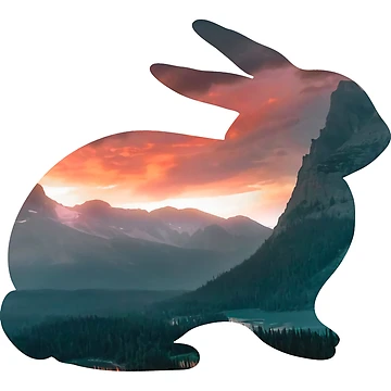 Artwork thumbnail, Sunset Rabbit by Exprime Shop