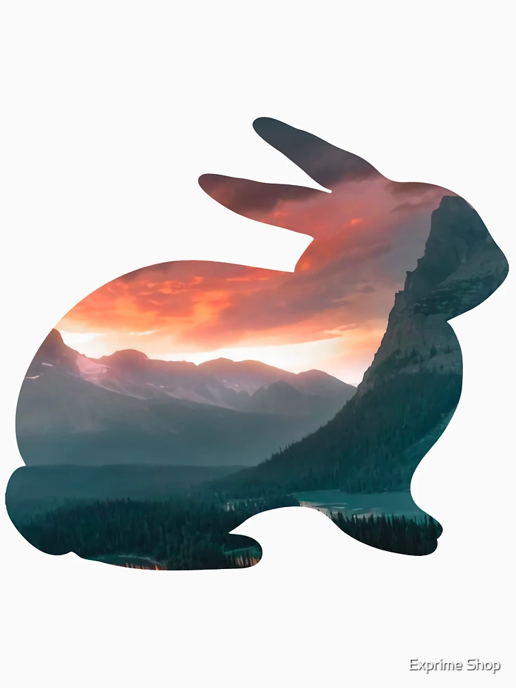 Thumbnail 6 of 6, Pullover Hoodie, Sunset Rabbit designed and sold by Exprime Shop.